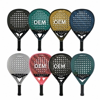 Raqueta de Pádel de Fibra de Carbono Personalizada en Oferta, Fabricación OEM, Múltiples Opciones de Material, Núcleo de EVA de 360g, Tu Logotipo, 3K 12K 18K