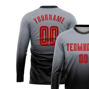Maillot de football respirant à séchage rapide à manches longues, dégradé, léger, haute performance, pour l'entraînement - Product Image 3