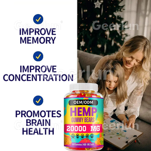 Private label OEM olio di canapa integratore nootropico migliorare la memoria e la salute del cervello canapa orso Gummies - Product Image 2