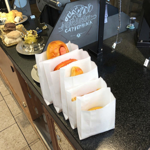 Biểu tượng tùy chỉnh có thể tái chế mô Bánh Mì Bánh mì nướng phong bì nướng bánh rán thực phẩm không thấm mỡ túi giấy Croissant Takeaway túi giấy - Product Image 1