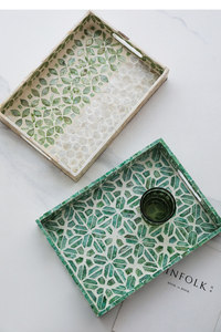 Plateau en coquillages naturels <span class=keywords><strong>de</strong></span> style français pour table basse <span class=keywords><strong>de</strong></span> salon, plateau à thé, plateau <span class=keywords><strong>de</strong></span> rangement décoratif haut <span class=keywords><strong>de</strong></span> gamme pour table à manger, assiette à fruits - Product Image 2