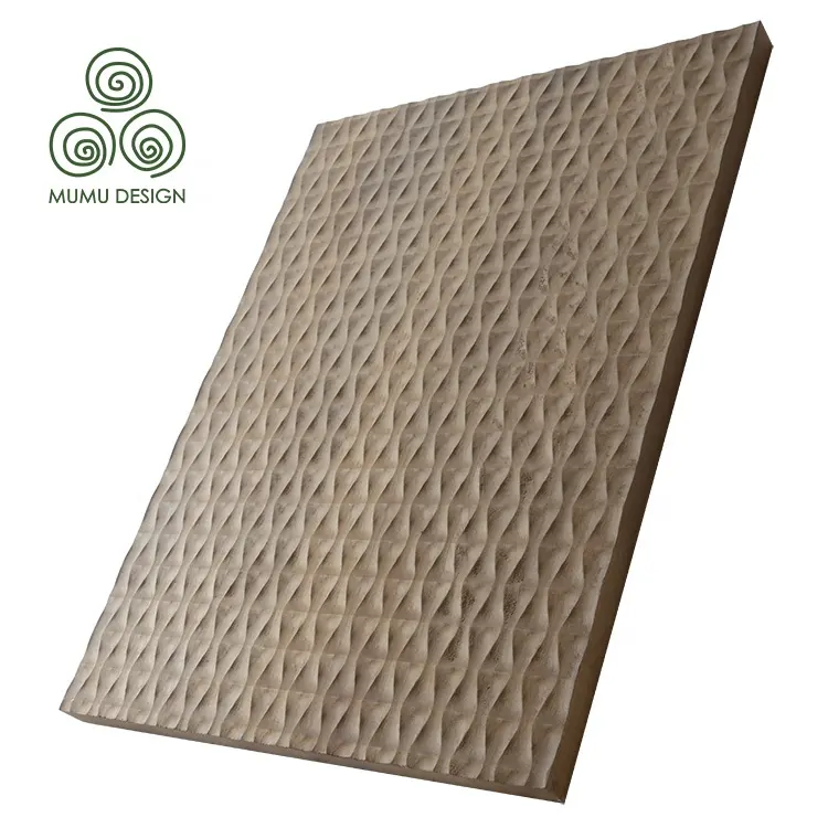 Placa de madeira para teto, placa de madeira decorativa 3d para uso externo