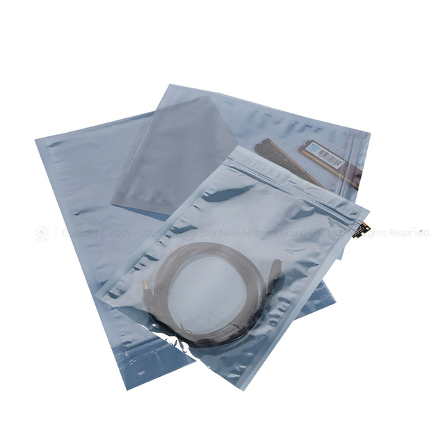 Static Shield Bags Customization Metallized ESD Bag Made High Quality Silver Moisture Barrier Anti-static Shielding Pouch Bags