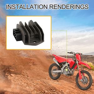 Régulateur redresseur de tension GOOFIT 5 broches de remplacement pour <span class=keywords><strong>Honda</strong></span> <span class=keywords><strong>CB</strong></span> 125 190 CRF 250 <span class=keywords><strong>450</strong></span> NSC50 NSC110 Vision OEM 31600 KPN E01 - Product Image 6