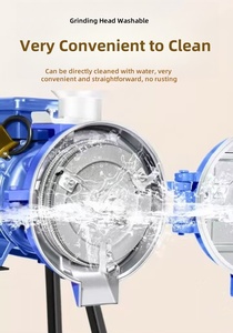 Getreide-und Trocken futter mühle Kommerzielle kleine elektrische Nass-oder Trocken korn mühle Reis kegel mühle Maschinen Preis für zu Hause - Product Image 5