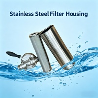 Filtre à sédiments réutilisable de précision 40 microns en acier inoxydable SUS316L de qualité alimentaire pour purificateur d'eau de puits extérieur domestique
