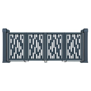 Puerta Corredera Eléctrica Resistente a la Oxidación, Impermeable, Plegable, con Control Remoto, Puerta de Jardín Exterior de Aluminio para Villas - Product Image 2