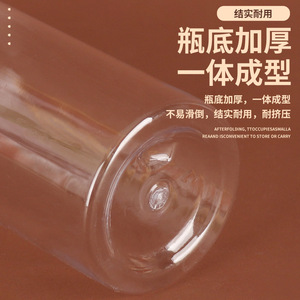 Botella de Plástico Transparente con Tapa Abatible, 30ml 50ml 100ml, Cilíndrica, para Cosméticos, Recargable, Material PET - Product Image 1