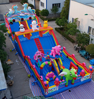 Château gonflable géant de 20*8m, parcours d'obstacles commercial, activités sportives pour enfants, parcours d'obstacles gonflable pour location commerciale