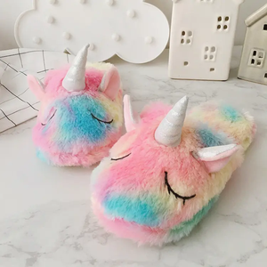 Winter <strong>Unicorn</strong> Plush Kids Slipper <strong>for</strong> <strong>Girls</strong> <strong>Gifts</strong> White <strong>unicorn</strong> Plush Slipper Plush Cartoon <strong>Unicorn</strong> Indoor Slipper - Product Image 5