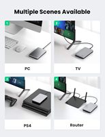 Boîtier de disque dur USB C UGREEN pour SSD/HDD SATA 2,5 pouces, adaptateur USB C vers SATA en aluminium, USB 3.1 Gen 2, prise en charge UASP SATA III