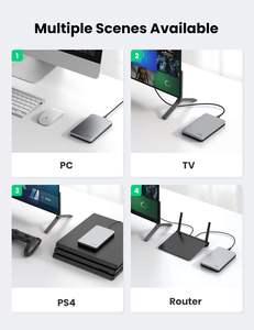 UGREEN 2.5 英寸铝制硬盘盒，适用于 SSD/HDD USB 3.1 Gen 2 UASP SATA III PS4//PC 免工具安装 - Product Image 4