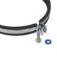 Fer galvanisation anneau fendu cintre de tuyau réglable collier de serrage de tuyau support mur montage au plafond raccord de serrage de tuyau
