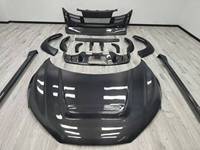 Kit carrosserie en fibre de carbone style PPI pour Audi R8 2006-2015 V8 V10 : Lame de pare-chocs avant, jupes latérales, diffuseur arrière, spoiler