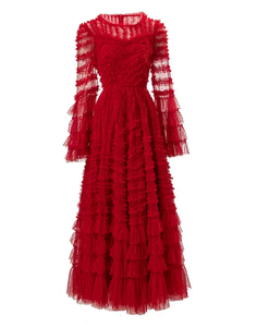 Verified Supplier Women Polka Dot Maxi Dress Suitable for Tea Parties |  Alibaba.com