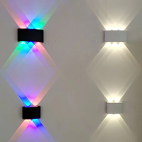Applique murale LED éclairante vers le haut et vers le bas, étanche, pour intérieur et extérieur, chambre, salon, couloir