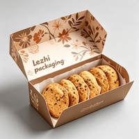 Boîte d'emballage personnalisée pour biscuits et pâtisseries, vente en gros, boîte en papier pour donuts, biscuits, pour boulangerie, usage alimentaire, pour biscuits de Noël