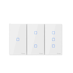 Sonoff T2 EU US UK Thông Minh <span class=keywords><strong>Wifi</strong></span> Tường Ánh Sáng Chuyển 1 2 3 Gang Cảm Ứng/<span class=keywords><strong>WiFi</strong></span>/RF/APP Từ Xa Nhà Thông Minh Tường Cảm Ứng Chuyển Đổi Làm Việc Với Alexa - Product Image 1