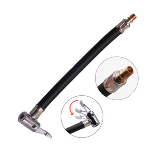 Tuyau d'extension pour gonfleur de pneus, adaptateur de pompe à air, peut être dégonflé, pour voiture, moto, vélo, gonfleur de pneus, embout de gonflage à verrouillage - Product Image 1