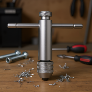 Llave de trinquete TA1423 para machos y terrajas, herramienta manual metálica para roscado de precisión - Product Image 3