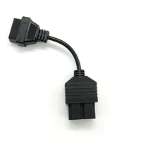 Kabel Diagnostik Truk OBD 2 20-Pin, Adaptor Pemindai Diagnostik Mobil untuk Aplikasi Mesin Otomotif Elektronik PVC