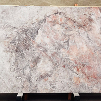 Slab Marmer Sakura Pink, Marmer Bunga Sakura untuk Dinding Latar, Pulau Dapur, Lantai, dan Ubin