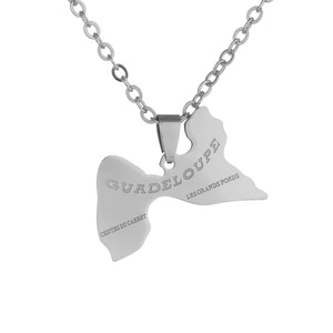 Collier avec pendentif carte <span class=keywords><strong>de</strong></span> guêpe pour femme, bijou <span class=keywords><strong>de</strong></span> couleur or - Product Image 5