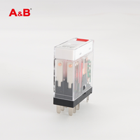 Relais électromagnétique A&B ABFT2C0730LT 230VAC 6A, miniature, étanche, contacts en alliage d'argent, usage général AC/DC