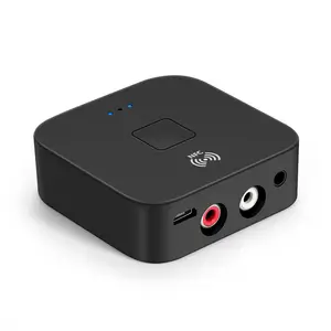 Nirkabel Kompatibel 5.0 Receiver Wireless 3.5Mm Jack AUX NFC untuk 2 RCA Audio Stereo Adaptor