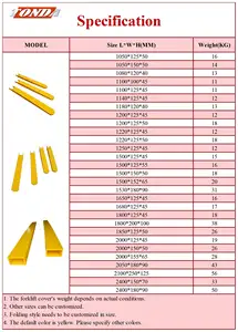 Moulded PU Sleeve For Forklift Fork 90A Polyurethane Forklift Covers