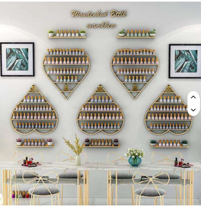Nail Salon Shelf Rack Wall Mounted Wall Hanging Iron Nail Polish Storage Rack Gold Nail Polish Display Rack Display - Product Image 6