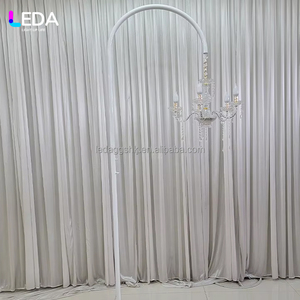 LEDA Offre Spéciale Lustre Moderne Détachable en Métal avec Cristaux Blancs pour Anniversaires et Événements Festifs - Product Image 1