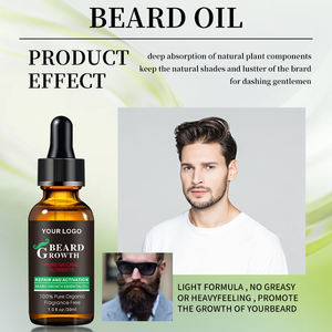 Huile pour barbe et cheveux végétalienne à base de plantes, marque privée, hydratant biologique pour la croissance de la barbe pour hommes - Product Image 5