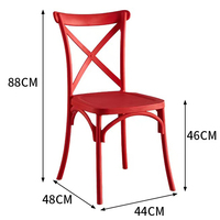Chaise d'hôtel de haute qualité en usine Chaises de patio d'extérieur empilables en plastique PP de haute qualité