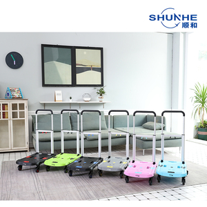 รถเข็นอลูมิเนียมอุตสาหกรรมแบบพับได้สี่ล้อ รับน้ำหนักได้ 137 กก. สำหรับงานหนัก พร้อมที่เก็บของ สำหรับจัดเก็บอุปกรณ์ช่าง  OEM - Product Image 6