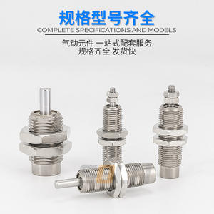 Cilindro de Aguja Miniatura MPE6 8/10/12/16X5X10X15 Roscado de Simple Efecto con Retorno por Resorte y Husillo - Product Image 4