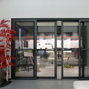 <span class=keywords><strong>Porte</strong></span> coulissante <span class=keywords><strong>en</strong></span> aluminium moderne robuste, design incurvé, isolation acoustique pour usage intérieur, grandes maisons personnalisées, projets commerciaux - Product Image 3