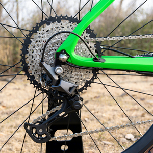 Vélo de montagne électrique sans balais en carbone de 29,5 pouces, moteur de moyeu arrière 250W, <span class=keywords><strong>Deore</strong></span> 12 <span class=keywords><strong>vitesses</strong></span>, frein à disque hydraulique, batterie lithium, vélo de sport et de ville - Product Image 5