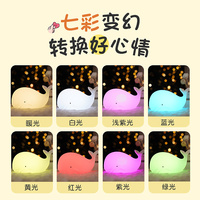 Lampe de nuit pour enfants, en silicone souple, rechargeable, LED, veilleuse animale, mignonne, portable, lampe USB pour chambre de bébé, chevet