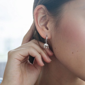 Bijoux Boucles <span class=keywords><strong>d</strong></span>'oreilles en <span class=keywords><strong>argent</strong></span> sterling 925 Fashion Plain Animal <span class=keywords><strong>Elephant</strong></span> Drop Hoop 2020 - Product Image 6
