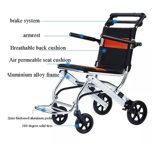 <span class=keywords><strong>Fauteuil</strong></span> <span class=keywords><strong>roulant</strong></span> de voyage léger <span class=keywords><strong>Fauteuil</strong></span> <span class=keywords><strong>roulant</strong></span> pliable manuel en aluminium portable <span class=keywords><strong>pour</strong></span> <span class=keywords><strong>personnes</strong></span> âgées et handicapées - Product Image 4