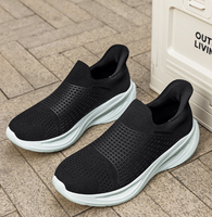 Baskets décontractées unisexes respirantes en tricot, chaussures à enfiler légères, baskets chaussettes pour la marche pour hommes et femmes