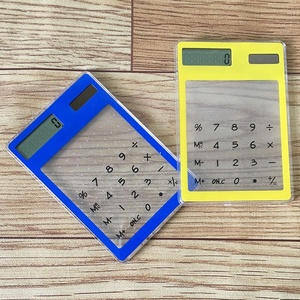 Trong Suốt Máy Tính Năng Lượng Mặt Trời 8 Màn Hình LCD Chữ Số Khuyến Mại Biểu Tượng Tùy Chỉnh Siêu Mỏng <span class=keywords><strong>Mini</strong></span> Pocket Kích Thước Nhìn Thấy Rỏ Máy Tính Đối Với Quà Tặng - Product Image 4