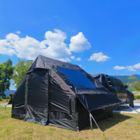 Tente gonflable pour SUV, grande tente de hayon à gonflage rapide, tente 6 personnes avec fixation détachable pour voiture, tente arrière de voiture
