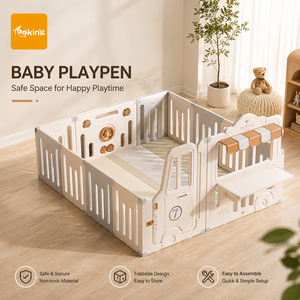 Parque de juegos para bebés extra grande, centro de actividades plegable, casa de juegos con paneles interactivos, fácil montaje, <span class=keywords><strong>corralito</strong></span> para bebé, valla de juegos. - Product Image 1