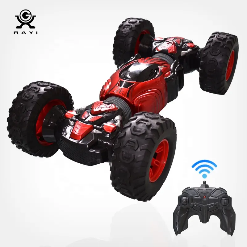 New arrival fashion double side rolling climbing car toy remote control stunt car for children