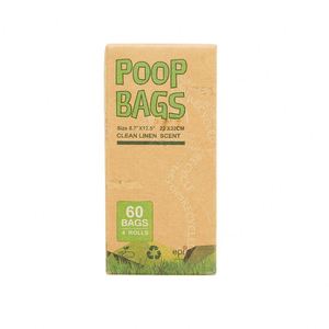 Eco-Friendly Luxury Dog Waste Poo Bags 60 Bags/8 <b>Rolls</b> Biodegradable Plastic for Outdoor Activities - Product Image 1