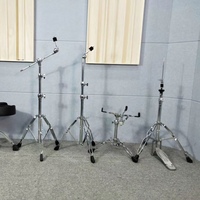 Factory Direct Chrome Drum Set Snare Drum Stand-Adjustable Heavy Duty Stainless Steel Tripod Stand 25mm Tube Diameter for