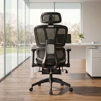 Chaise de bureau pivotante confortable en gros, chaise de direction ergonomique à dossier haut pour salle de réunion