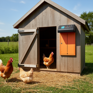 Puerta Automática para Gallinero Levoo, de Aleación de Aluminio, con Batería, Impermeable, con Temporizador, Diseño Industrial - Product Image 3